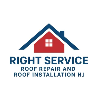 Right Service Roofing Construction Logo